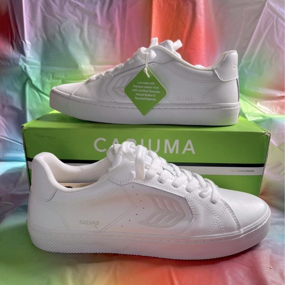 Cariuma, SALVAS White Leather Sneaker unisex - Picture 1 of 3